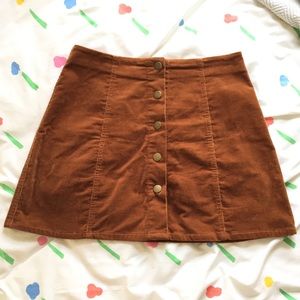 Adorable corduroy mini skirt